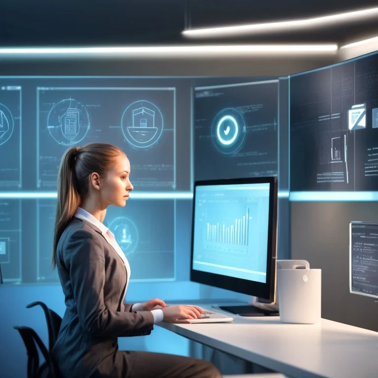 Cybersecurity-Schulung am Computer